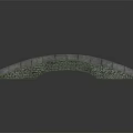 Traditional Stone Arch Bridge Design With Curved Structure And Mossy Slabs