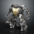 Modern Robot Mechanical Police Machine Police 3d model