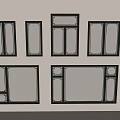 Chinese Window New Chinese Window casement window glass window door window bay window 3d model