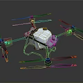 Multirotor Aerial Drone For Space Exploration Research And Satellite Deployment