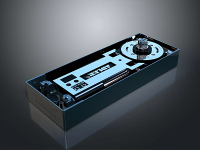 Modern Electronic Control Device With Rectangular Design Knob Buttons And Components 3d model