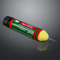 Green Sealant Tube With Red Stripe And Yellow Tip For Sealing Applications