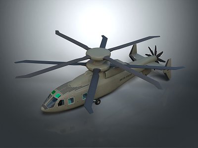 Modern Helicopter Gunship Helicopter Aircraft Gunship Combat Helicopter 3d model