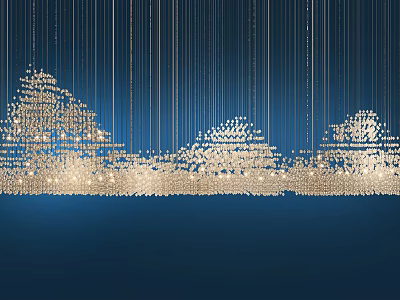 Crystal chandelier 3d model