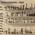 TPHUAXIANG Faucet Collection with Various Styles on Multiple Shelf 3d model