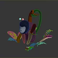 Monkey Cartoon Monkey Anime Monkey Stylized Monkey Fantasy Style Monkey Toy 3d model