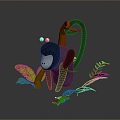 Monkey Monkey Cartoon Monkey Anime Monkey Stylized Monkey Fantasy Style Monkey Toy 3d model