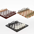 Various Chess Board Game Sets with Classic and Modern Designed Boards and Detailed Pieces