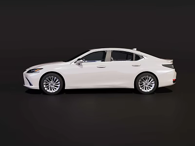 Elegant White Sedan Car Featuring Modern Sleek Exterior Design And Alloy Wheels 3d model