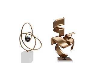 Light Luxury Sculpture 3d model