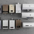 Various Modern Water Heaters In Different Colors And Styles For Daily Use