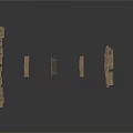 Different Shaped Stacked Stone Wall Units As 3D Models For Building 3d model