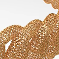 Elegant Gold Braided Decorative Jewelry Set For Home Ornament