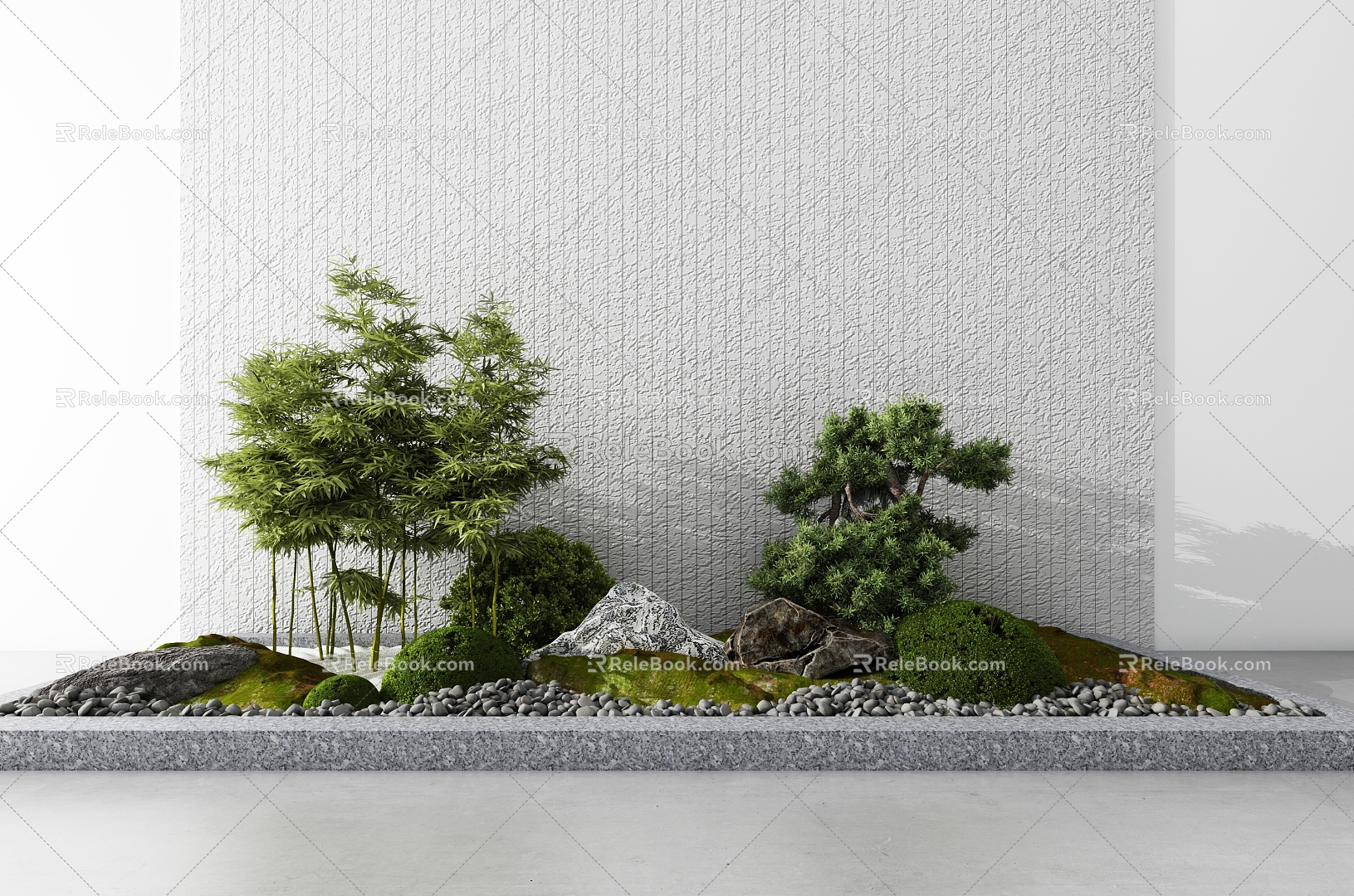 Landscape sketch interior landscape landscape wall courtyard landscape landscape small landscape plant collocation modeling 3d model