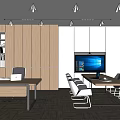 Modern Office Manager's Office 3d model