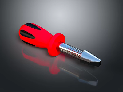 Screwdriver flat screwdriver Phillips screwdriver tool hardware tool processing tool 3d model