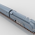 LEGO toy blocks high-speed rail light rail EMU train high-speed train 3d model