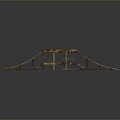 Wooden Skateboard Ramp Structure Featuring Two Slopes And Central Platform