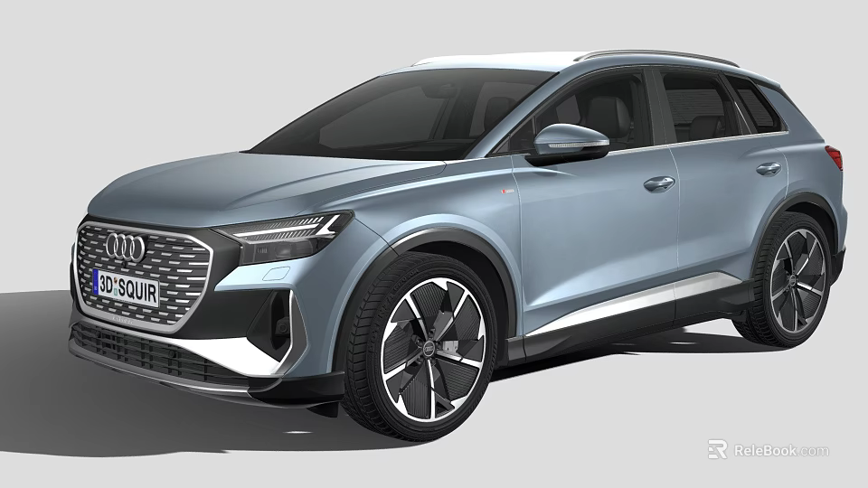Audi Modern SUV With Sleek Front Grille Headlights And Alloy Wheels 3d model 