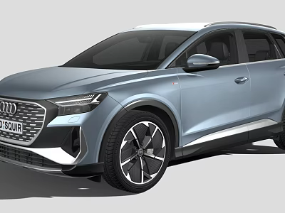 Audi Modern SUV With Sleek Front Grille Headlights And Alloy Wheels 3d model
