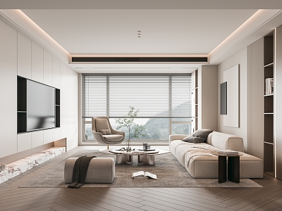 modern living room model