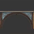 Unique Wooden Table With Arched Legs And Decorative Edge Design