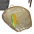 Traditional Industrial Equipment Display With Stone Mill Wheelbarrow And Bamboo Crafts