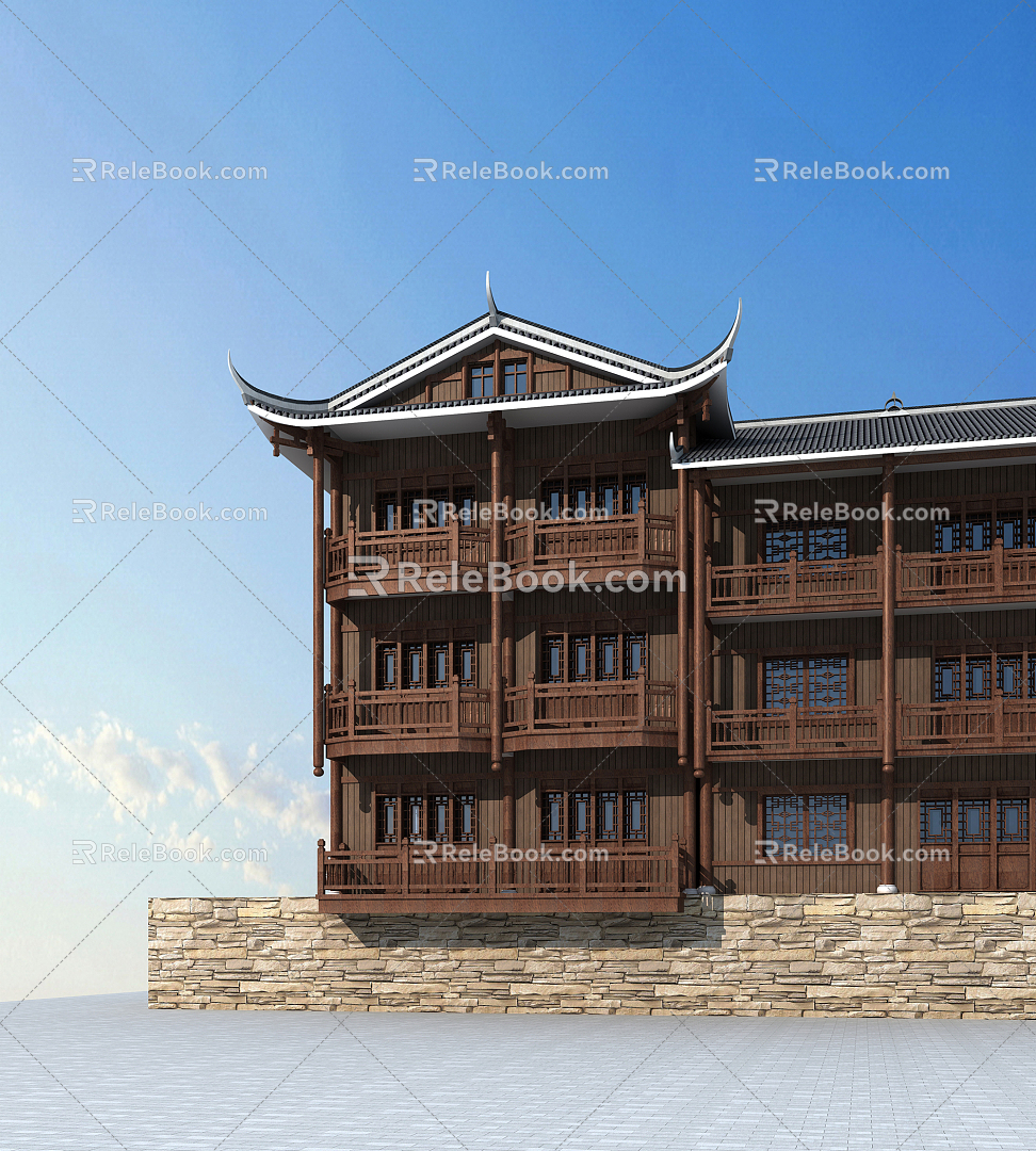 Chinese ancient building 3d model