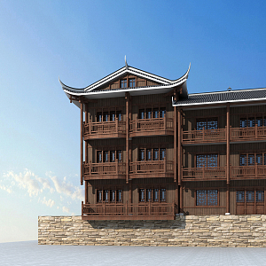 Chinese ancient building 3d model