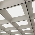 Modern suspended ceiling lobby suspended ceiling square ceiling 3d model