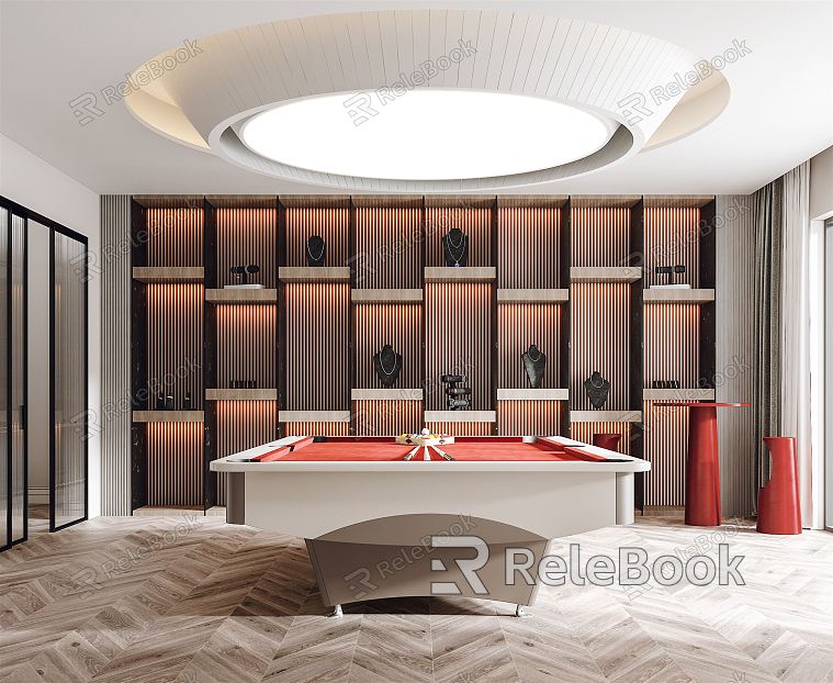 Modern Billiard Room model