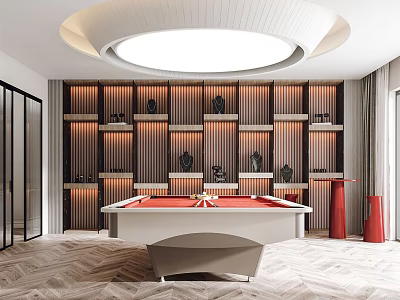 Modern Billiard Room 3d model