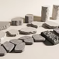 Artificial Rockery Stones With Different Sizes And Natural Shapes For Landscape Design