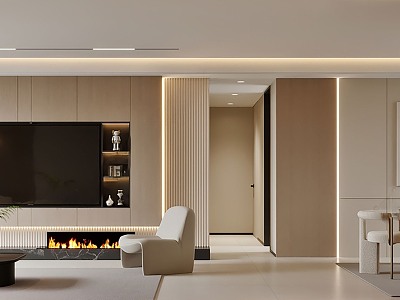 modern living room model