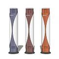 Tower Air Cooler Fans with Dark Blue Brown Orange Color Options and Modern Sleek Design