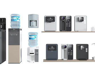 Modern water dispenser water dispenser combination 3d model