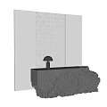 Office reception desk 3d model