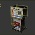 Vintage Unleaded Gas Pump With Price Display Regular Label And No Smoking Sign