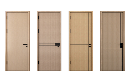 Modern swing door single door 3d model