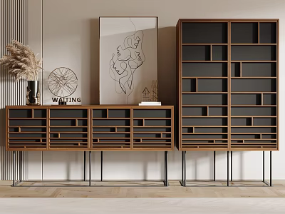 Silent Side Cabinet Combination Cabinet 3d model