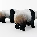Cute Panda Plush Toys in Various Poses Standing Rolling and Lying Down