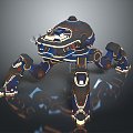 Robot Spider Robot Mecha Spider Science Fiction Spider Mechanical Spider Spider Battery Spider Tower Defense 3d model