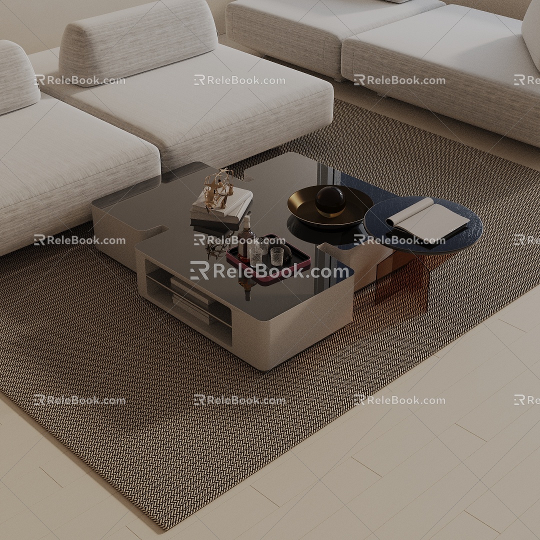 Modern coffee table 3d model