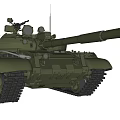 Military Tank 3D Model With Armored Features 3d model