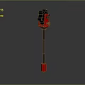 Red And Black Portable Measuring Tool With Vertical Stand And Digital