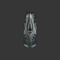 Futuristic Race Car With Blue Neon Lights And Aerodynamic Dark Body Design