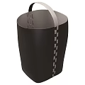 Stylish Black Storage Basket With Woven Handles And Durable Design For Home Organization