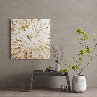 Quiet Wind Decorative Painting 3d model