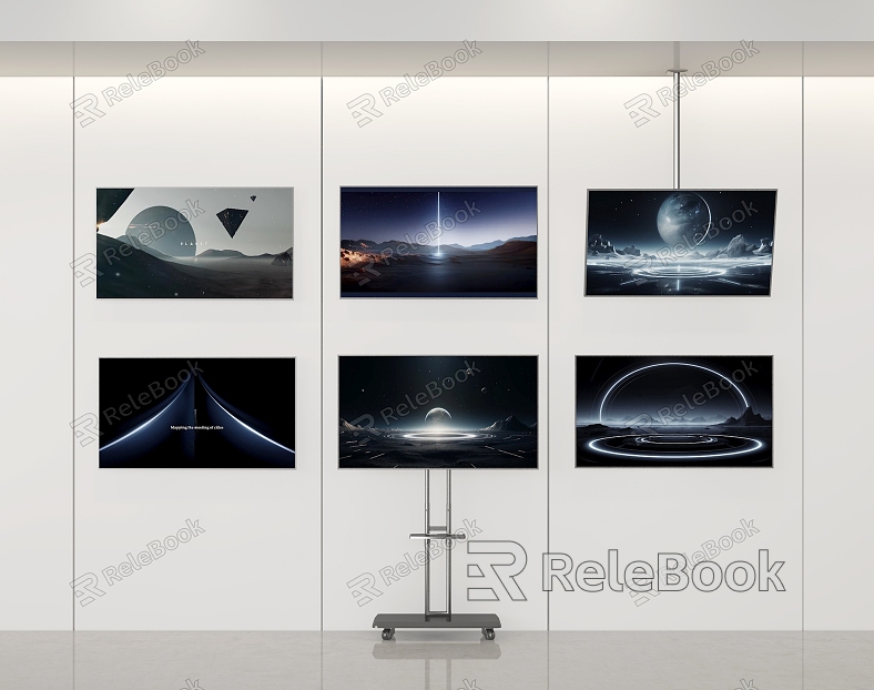 TV TV stand TV screen display screen advertising screen model