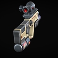 Science Fiction Gun Cyberpunk Gun Gun Laser Gun High-tech Gun Future Gun Game Gun Low Face Number Low Model Simple Model Times Film and Television Level Realism 3d model